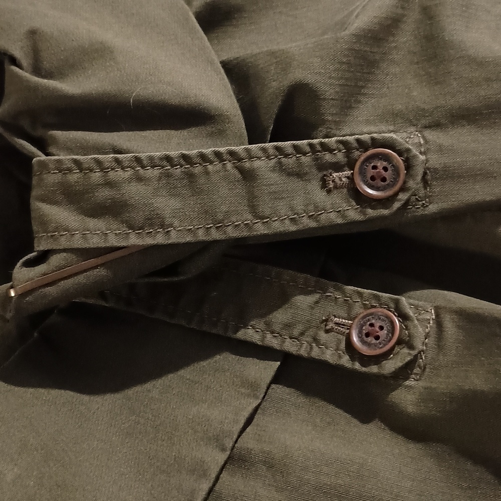 Calvin Klein Women’s Studded Full Zip 3/4 Roll Sleeve Military Jacket Indie - Picture 14 of 14
